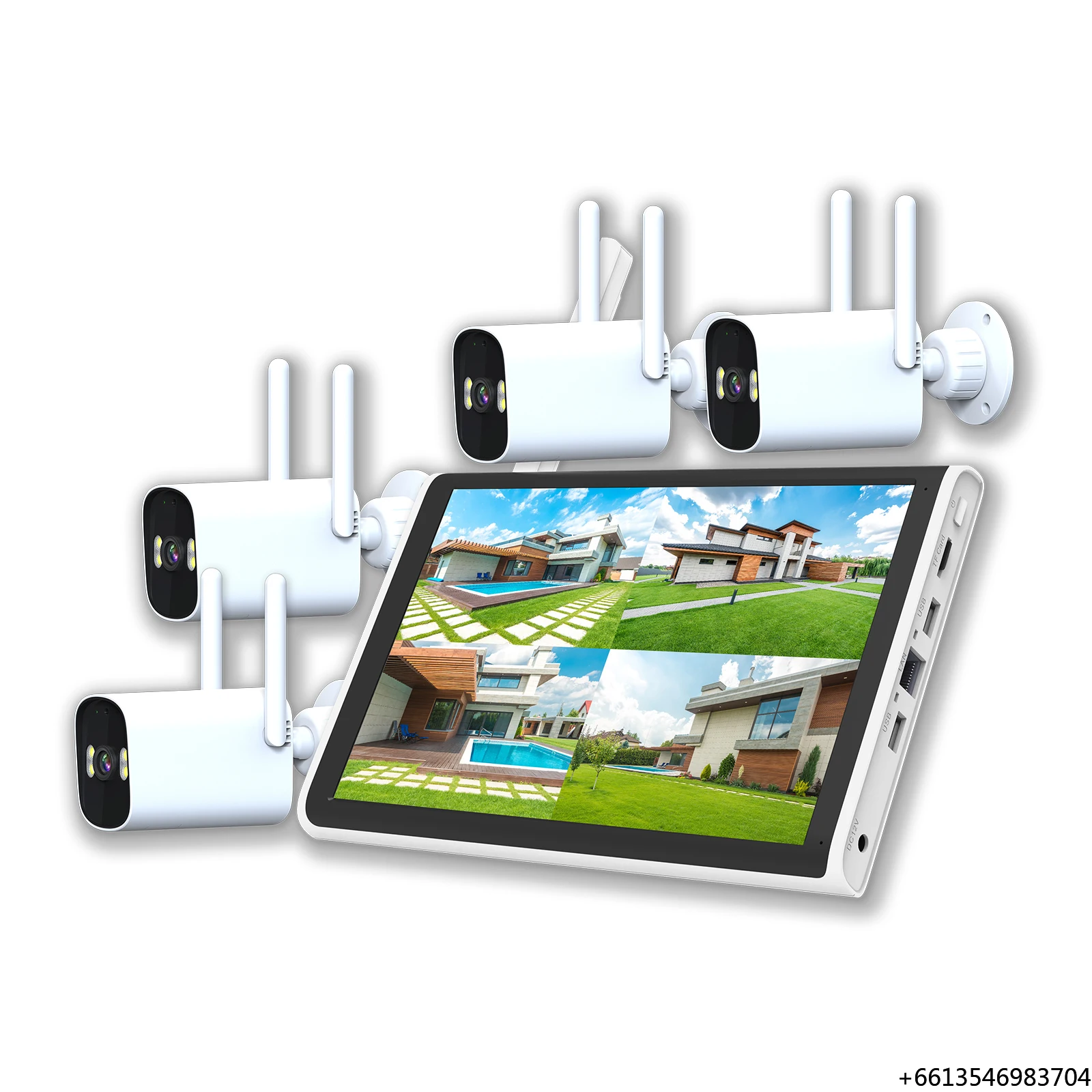 10.1 Inch LCD 4K Outdoor Wireless NVR CCTV WiFi Camera Kits Auto Human Motion Tracking IP66 Waterproof & IR Color Night Vision
10.1 Inch LCD 4K Outdoor Wireless NVR CCTV WiFi Camera Kits Auto Human Motion Tracking IP66 Waterproof & IR Color Night Vision