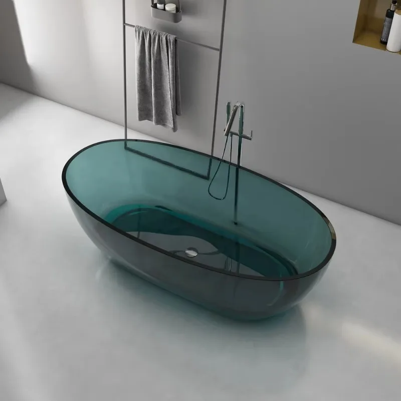 Blue Color Clear Transparent Home Baths Tubs Freestanding Crystal Resin Bathtubs
Blue Color Clear Transparent Home Baths Tubs Freestanding Crystal Resin Bathtubs