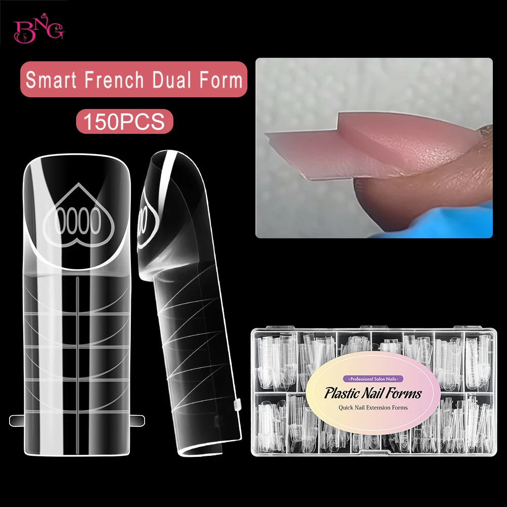 BNG 150 шт., космические формы с полным покрытием, формы для ногтей, 15 размеров, умные формы для французских линий, квадратные формы для французского наращивания, маникюра
BNG 150 шт., космические формы с полным покрытием, формы для ногтей, 15 размеров, умные формы для французских линий, квадратные формы для французского наращивания, маникюра