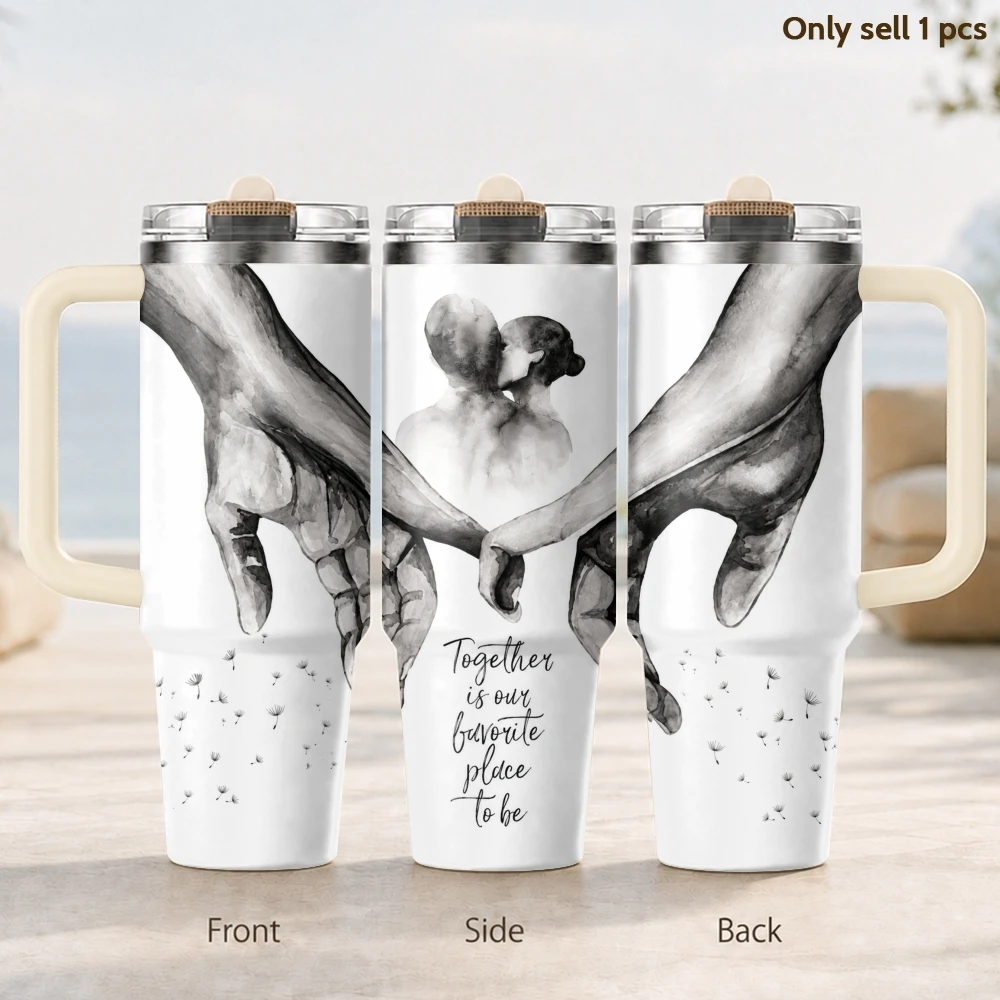 Black White Couple Love Vacuum Flasks 40oz 3rd Gen Vacuum Insulated Stainless Steel Tumbler Cup with Handle Straw Lid for Gifts
Black White Couple Love Vacuum Flasks 40oz 3rd Gen Vacuum Insulated Stainless Steel Tumbler Cup with Handle Straw Lid for Gifts