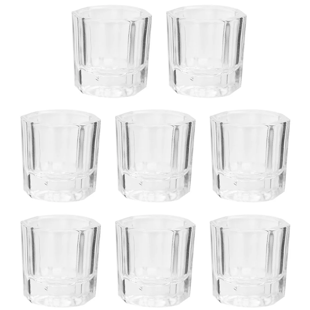 8Pcs Glass Manicure Cups Multifunctional Nail Art Liquid Containers Stylish Design Portable for Salon Home Use
8Pcs Glass Manicure Cups Multifunctional Nail Art Liquid Containers Stylish Design Portable for Salon Home Use