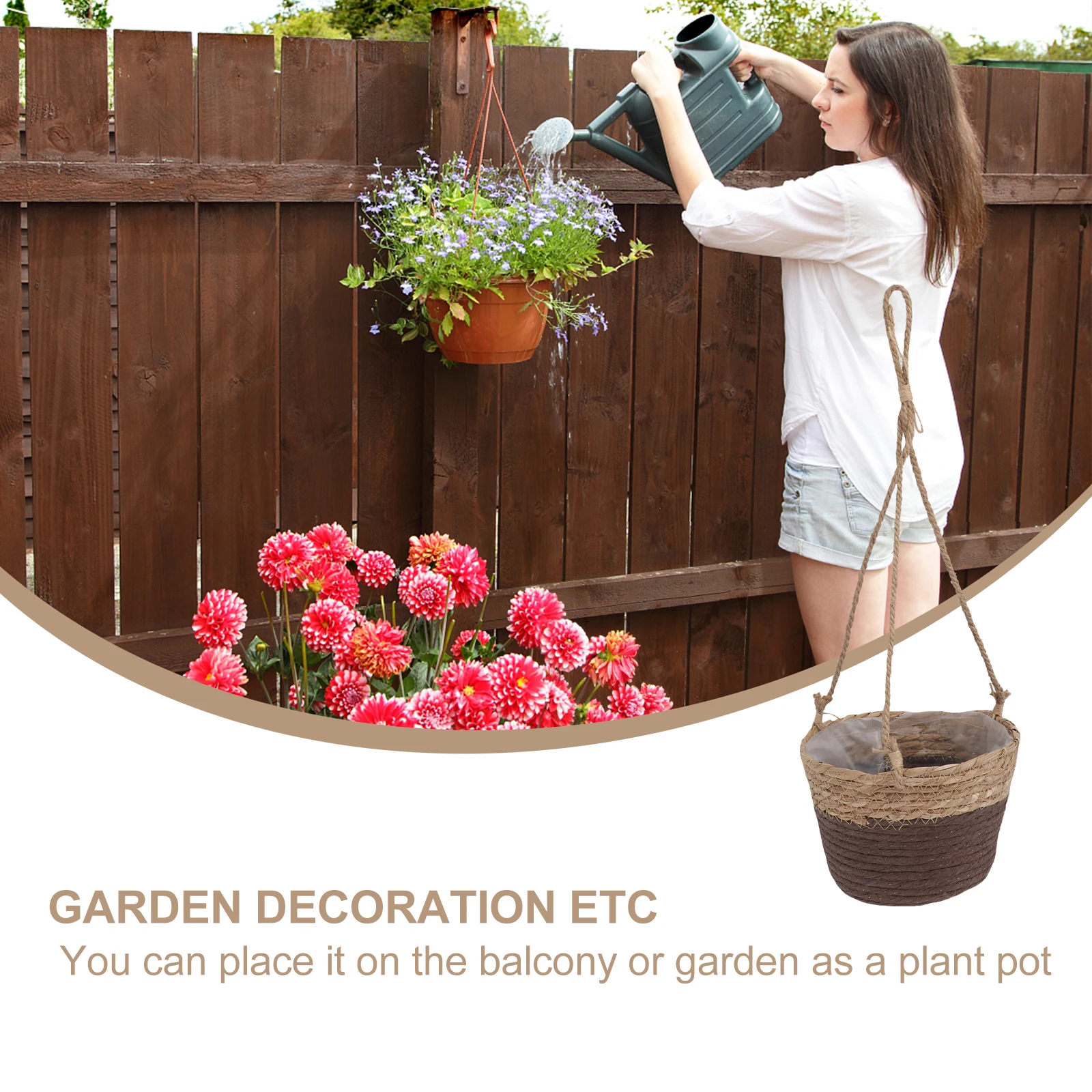 1Pcs Woven Handmade Nordic Straw Hanging Basket Flower Pot Wall Plant Holder Elegant Hanging Vase Natural Household Ornament
1Pcs Woven Handmade Nordic Straw Hanging Basket Flower Pot Wall Plant Holder Elegant Hanging Vase Natural Household Ornament