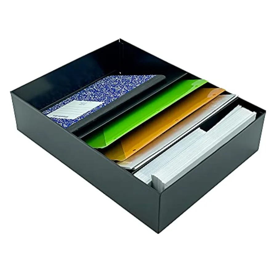 Stationery Holder For Desk and Drawer 3 Slot Black Steel
Stationery Holder For Desk and Drawer 3 Slot Black Steel