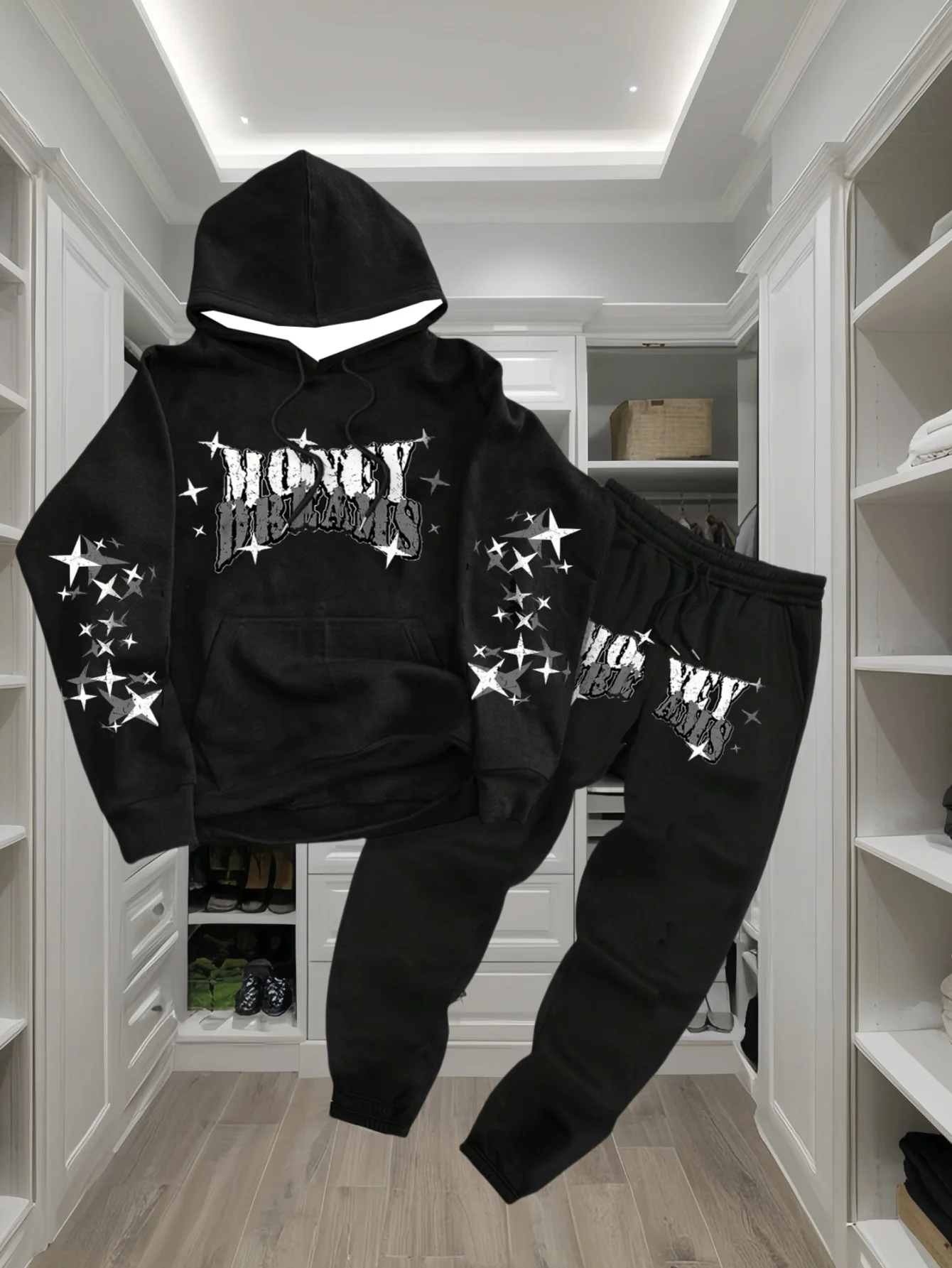 Hot-selling Autumn and Winter High-quality Men's Casual Hoodie Set Black and White Printing Sports Comfortable Fashion Set
Hot-selling Autumn and Winter High-quality Men's Casual Hoodie Set Black and White Printing Sports Comfortable Fashion Set