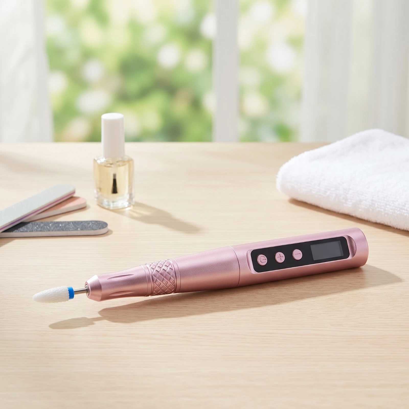 Pen-Style Nail Drill Handheld Nail Drill with Grinding Bit Electric File Portable Cordless for Beginners, Home Manicure, Travel
Pen-Style Nail Drill Handheld Nail Drill with Grinding Bit Electric File Portable Cordless for Beginners, Home Manicure, Travel