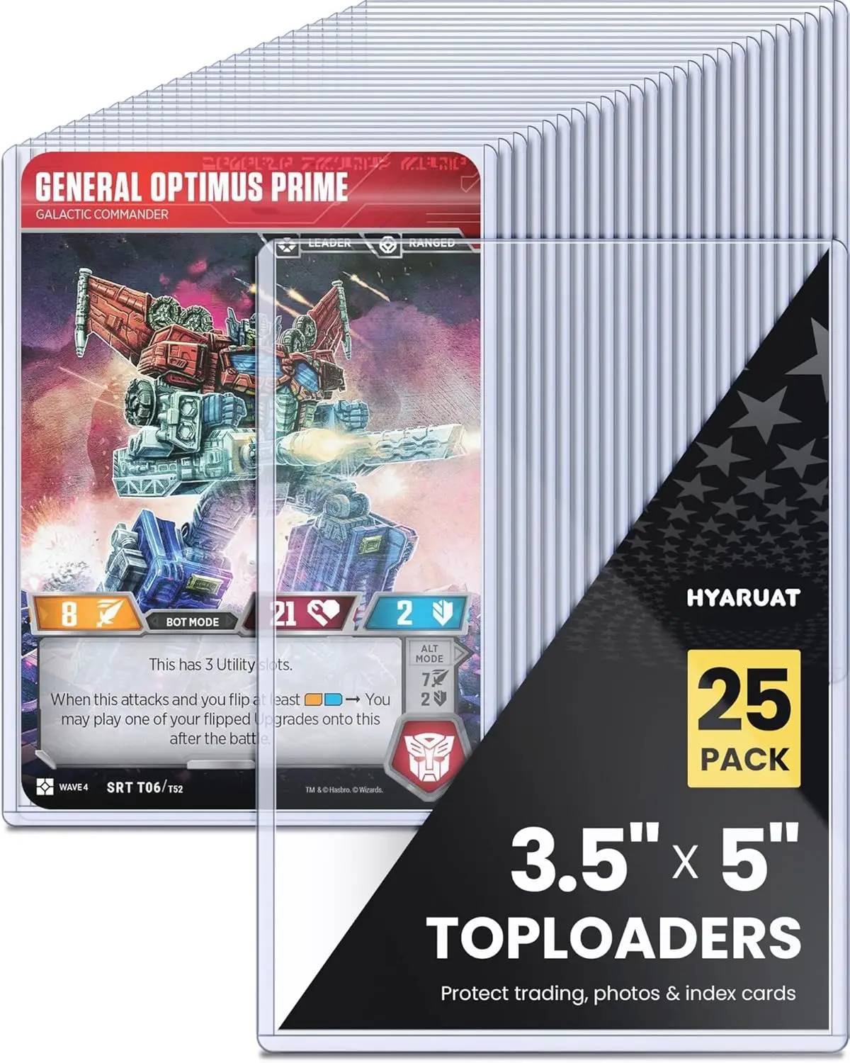 3.5x5 Semi-Rigid Toploaders, Clear Plastic Protectors for Oversized MTG & TCG Cards (25-Pack)
3.5x5 Semi-Rigid Toploaders, Clear Plastic Protectors for Oversized MTG & TCG Cards (25-Pack)