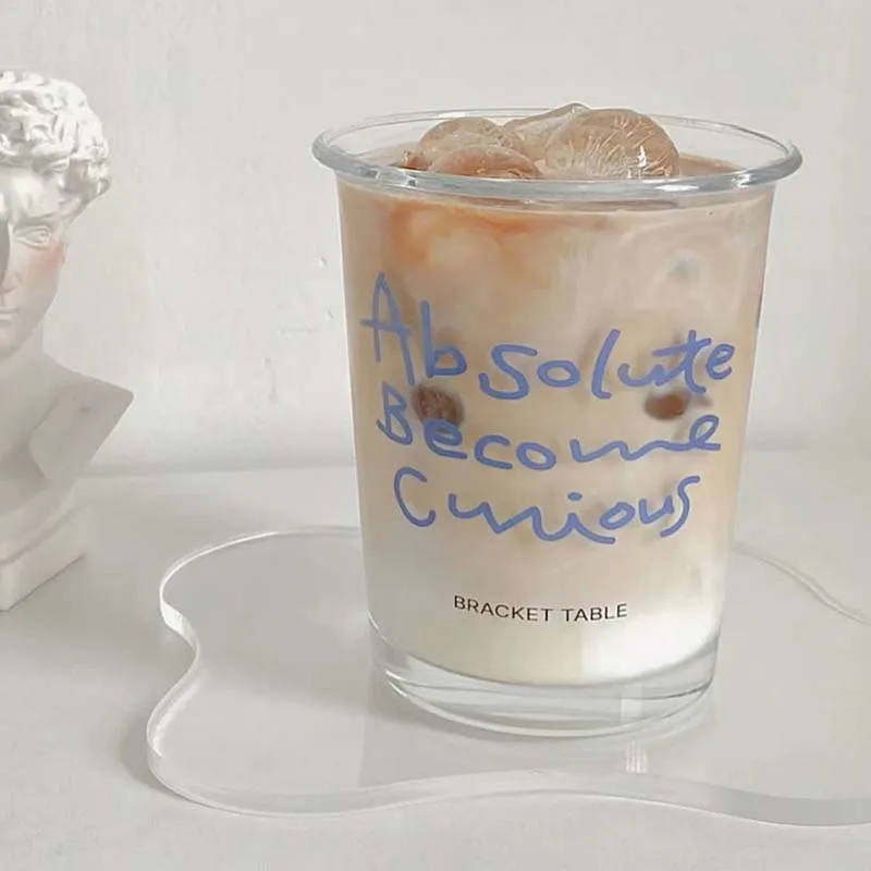 INS Creative Blue Letters Tea Juice Milk Glass Cup Coffee Mug Flip Cup Home Offee Cafe Drinking Glasses Gift Drinkware Durable
INS Creative Blue Letters Tea Juice Milk Glass Cup Coffee Mug Flip Cup Home Offee Cafe Drinking Glasses Gift Drinkware Durable