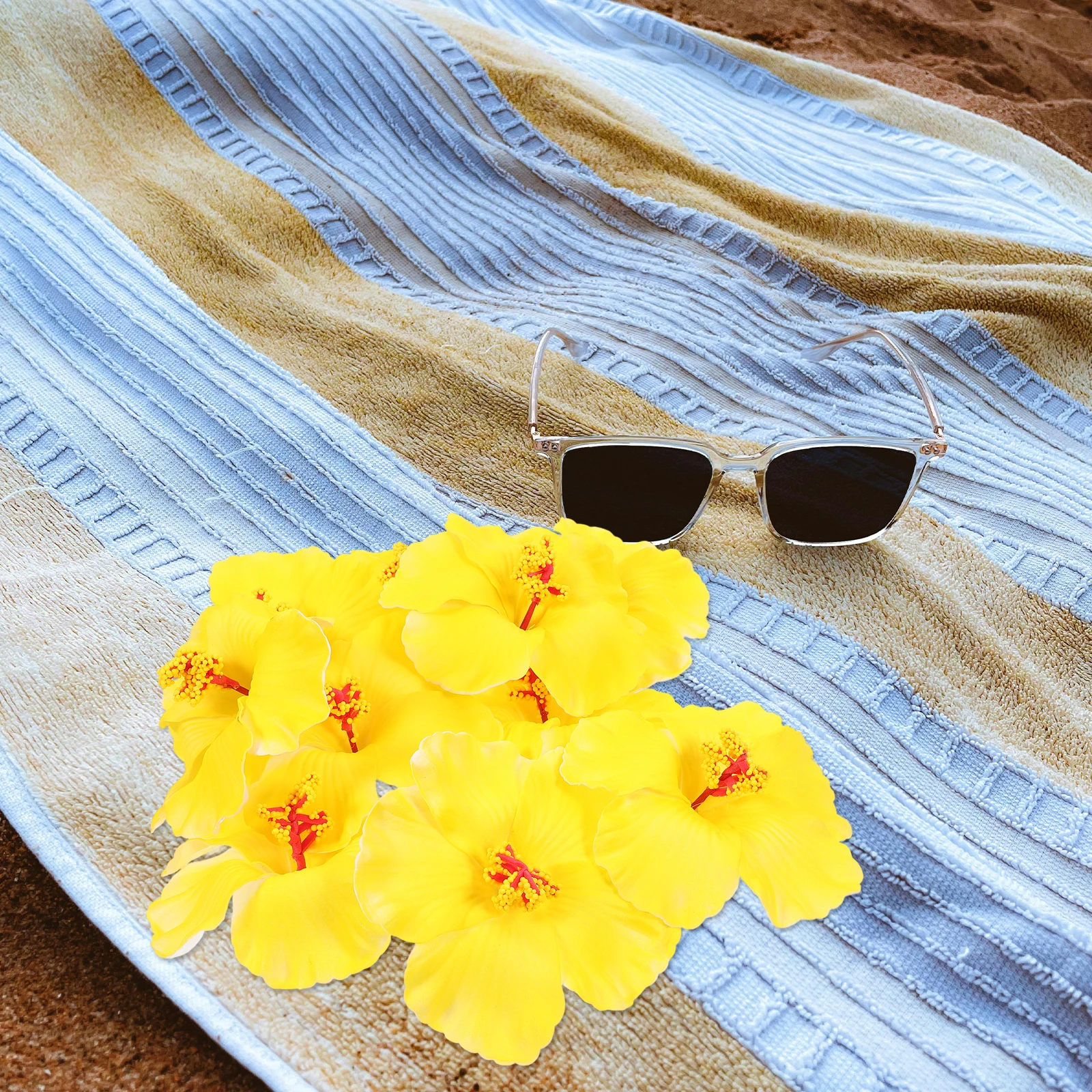 10pcs Hawaiian Artificial Flowers Lifelike Faux Hibiscus Decor Tropical DIY Party Supplies Summer Celebration Accessories
10pcs Hawaiian Artificial Flowers Lifelike Faux Hibiscus Decor Tropical DIY Party Supplies Summer Celebration Accessories