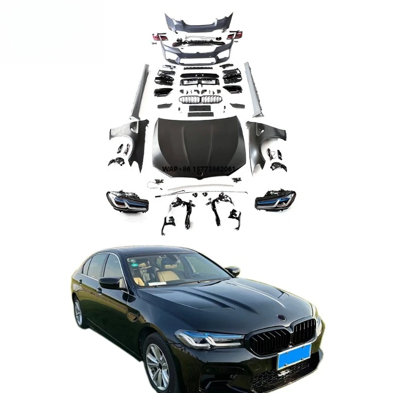 5S F10 F18 to G30 G38 LCI M5 Style Bodykit PP Front Bumper Rear Diffuser Grille Fender Duct Side Skirts Car Tuning Upgrade Parts
5S F10 F18 to G30 G38 LCI M5 Style Bodykit PP Front Bumper Rear Diffuser Grille Fender Duct Side Skirts Car Tuning Upgrade Parts