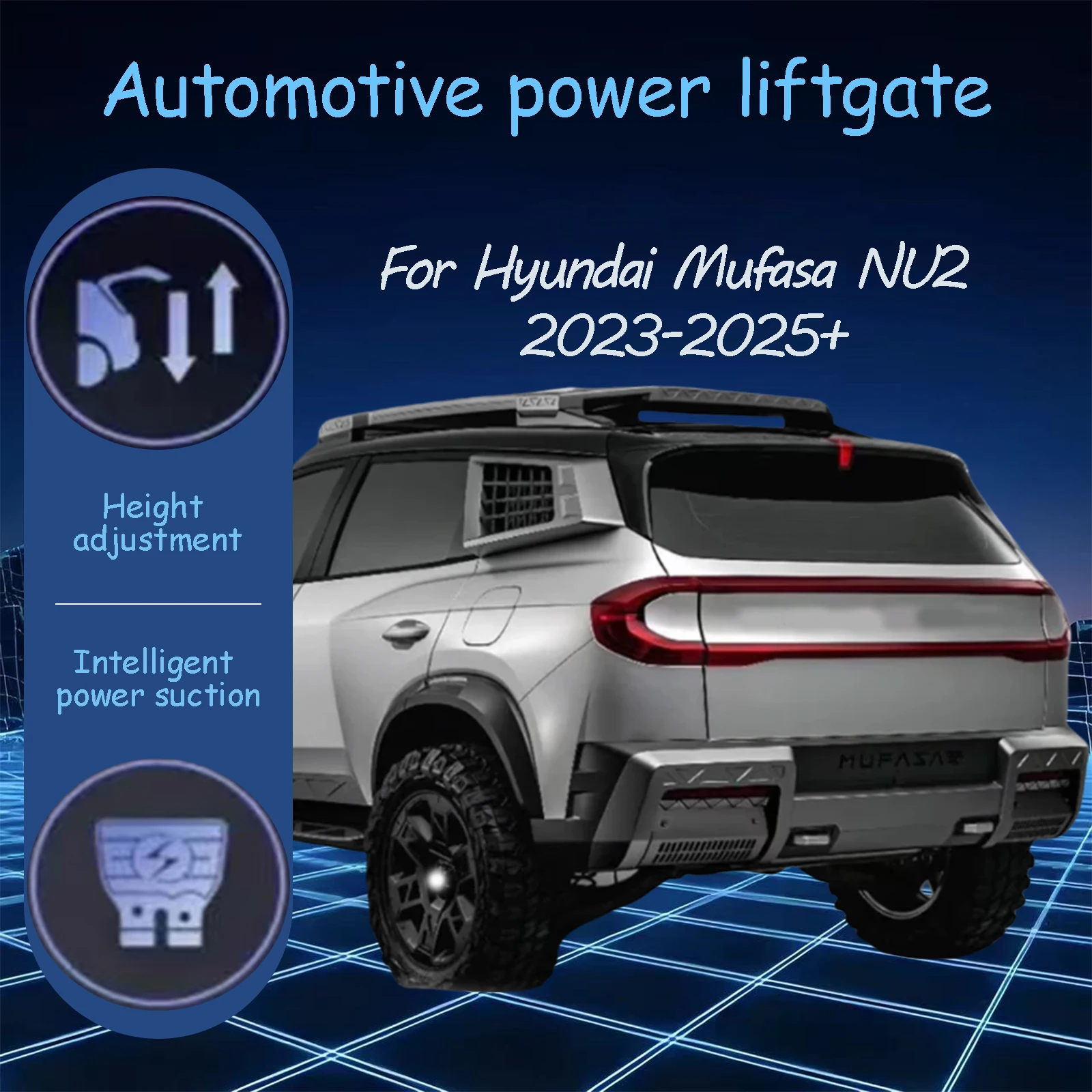 For Hyundai Mufasa NU2 2023-2025+ Electric tailgate automatic suction locks suitable Trunk modification system
For Hyundai Mufasa NU2 2023-2025+ Electric tailgate automatic suction locks suitable Trunk modification system