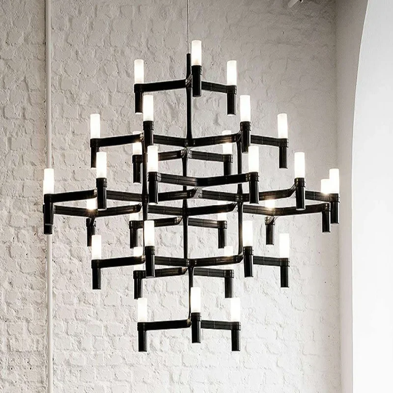 Black/white/chrome/Gold Aluminum Crown MAJOR Design Duplex Villa Restaurant Lighting 9/12 Heads 3 layers Candle Pendant Light
Black/white/chrome/Gold Aluminum Crown MAJOR Design Duplex Villa Restaurant Lighting 9/12 Heads 3 layers Candle Pendant Light