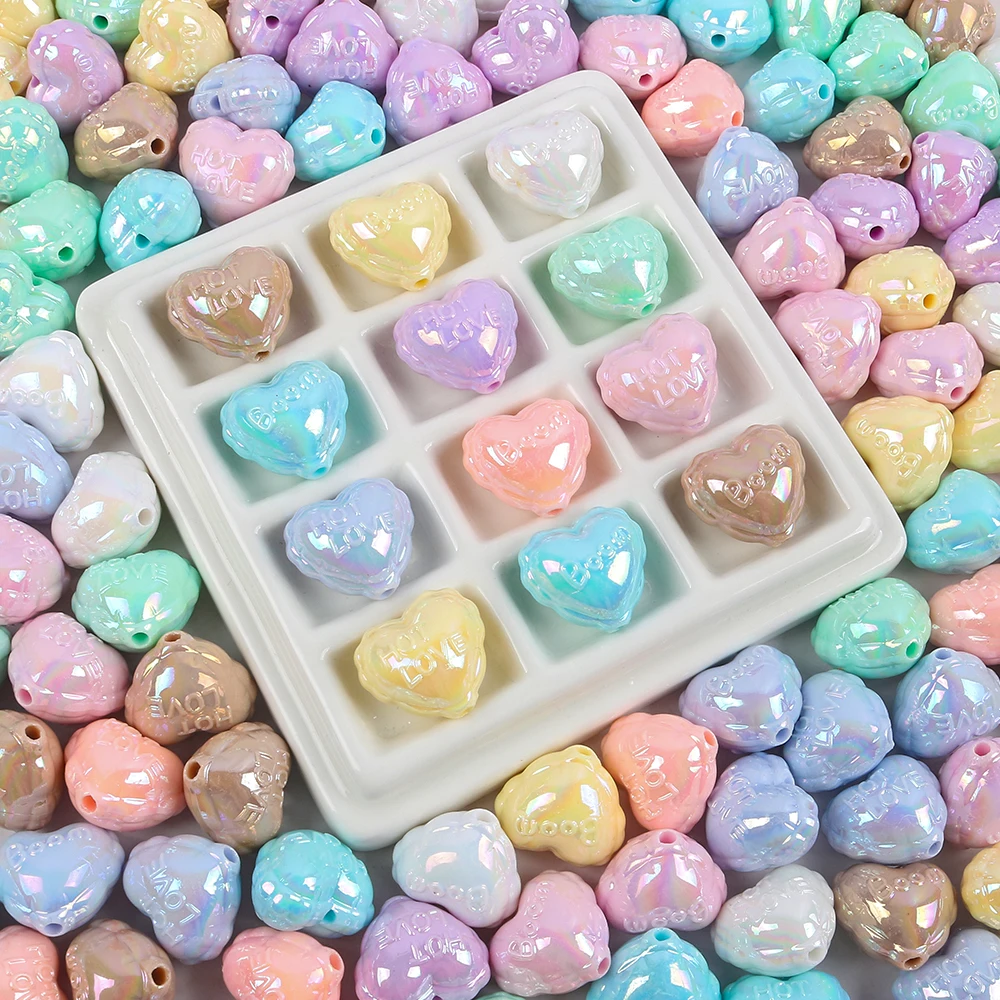 6pcs Acrylic Love Heart Beads Shiny Crystal Loose Spacer Beads for Necklace Bracelet Jewelry Making Supplies Accessores
6pcs Acrylic Love Heart Beads Shiny Crystal Loose Spacer Beads for Necklace Bracelet Jewelry Making Supplies Accessores
