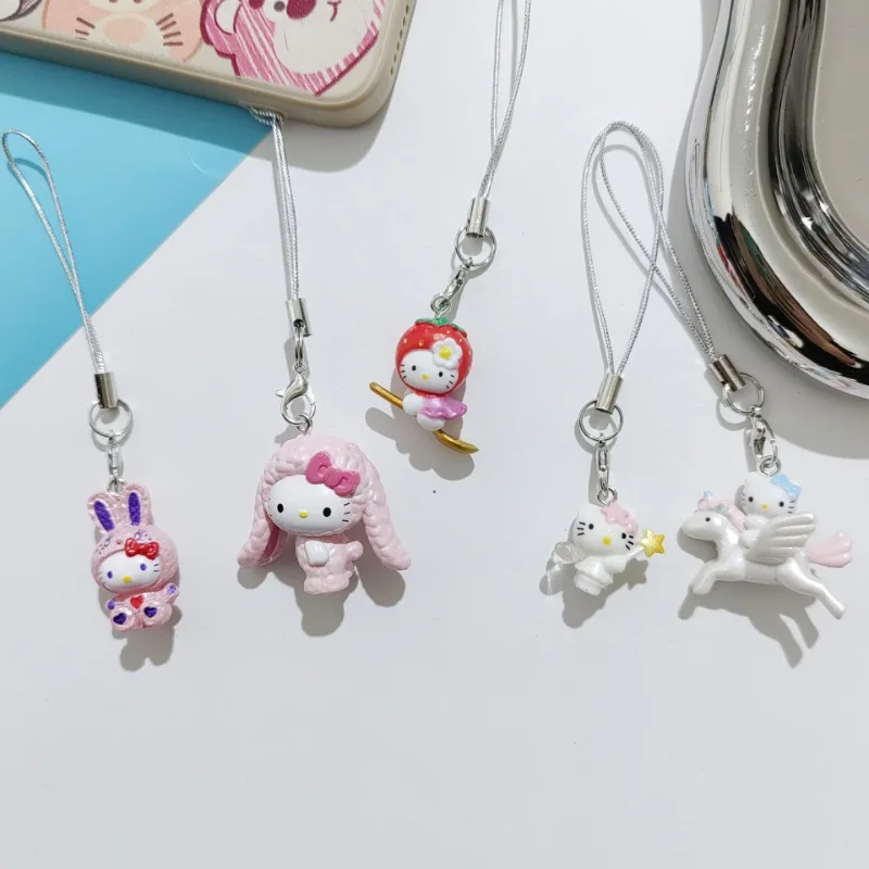 Sanrio Hello Kitty Strawberry Mobile Phone Pendant Y2K Cute High-Looking Fashion Decorative Accessory Keychain Holiday Gift
Sanrio Hello Kitty Strawberry Mobile Phone Pendant Y2K Cute High-Looking Fashion Decorative Accessory Keychain Holiday Gift
