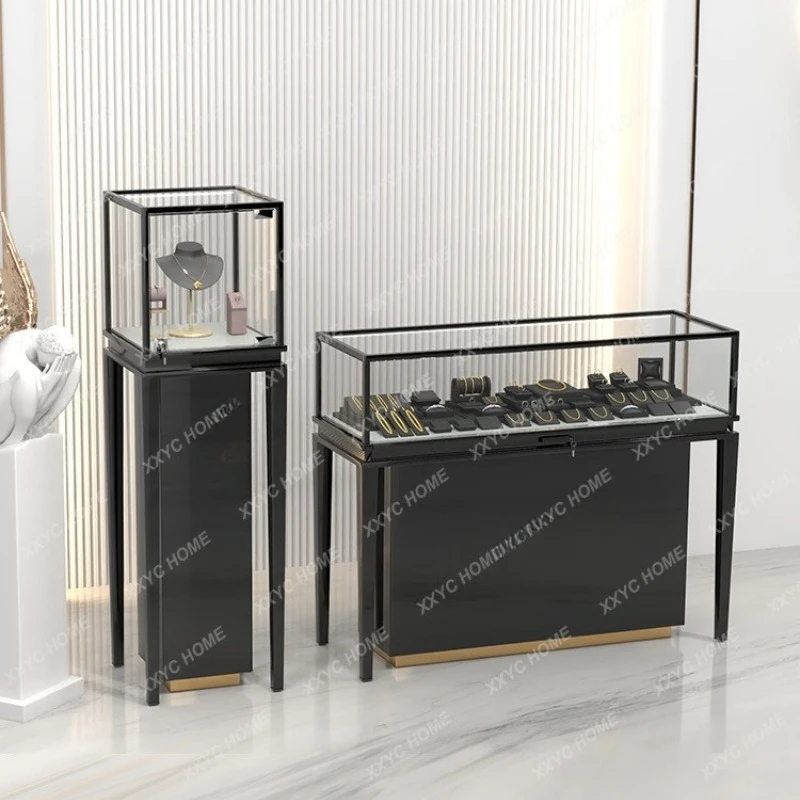 Q Gold and Silver Jewelry Glass Display Rack Watch Glasses Counter Showcase
Q Gold and Silver Jewelry Glass Display Rack Watch Glasses Counter Showcase