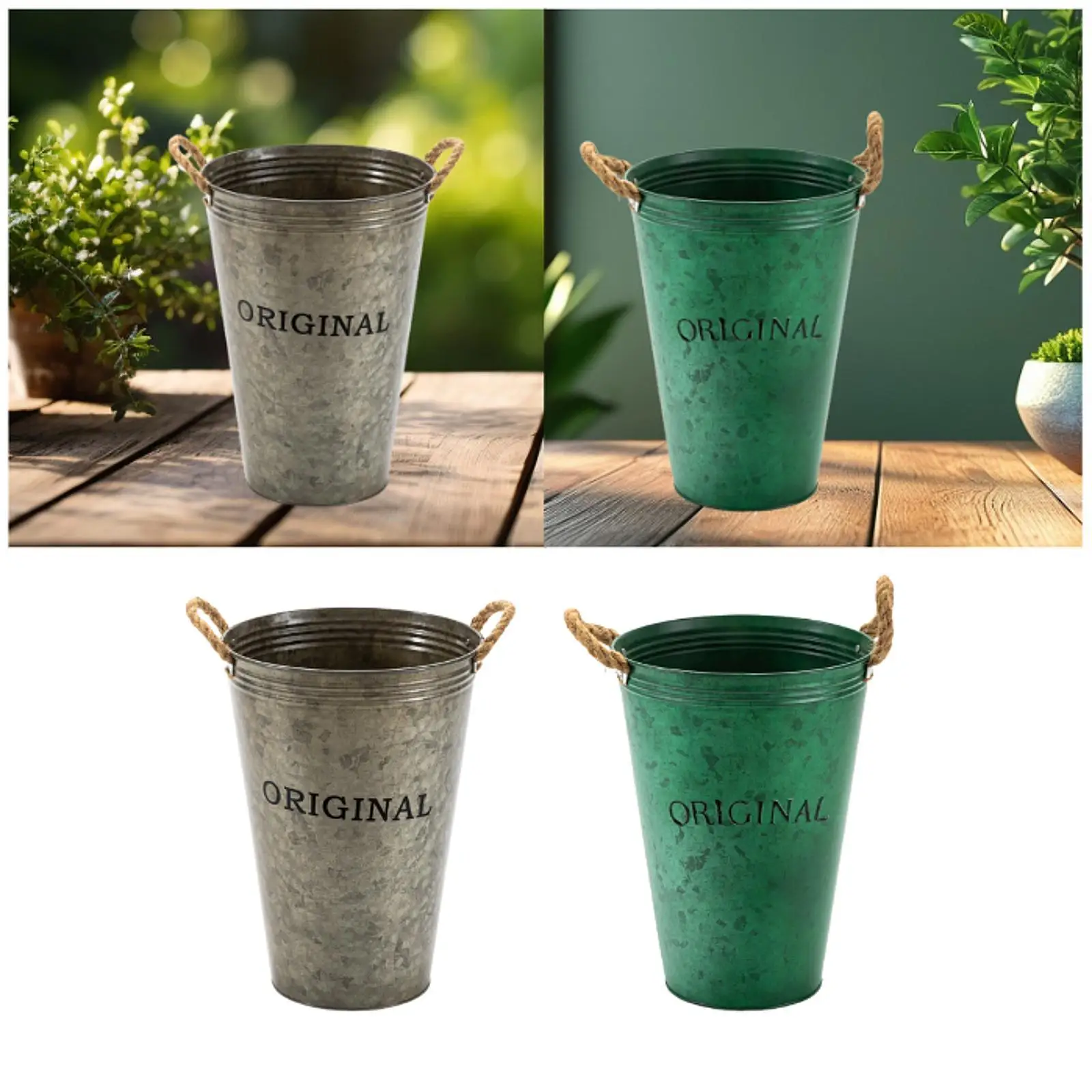 Garden Plant Pot Flower Pot Planter Multipurpose Rustic Sturdy with Handles for Home Office Outdoor Indoor Porches Decor
Garden Plant Pot Flower Pot Planter Multipurpose Rustic Sturdy with Handles for Home Office Outdoor Indoor Porches Decor