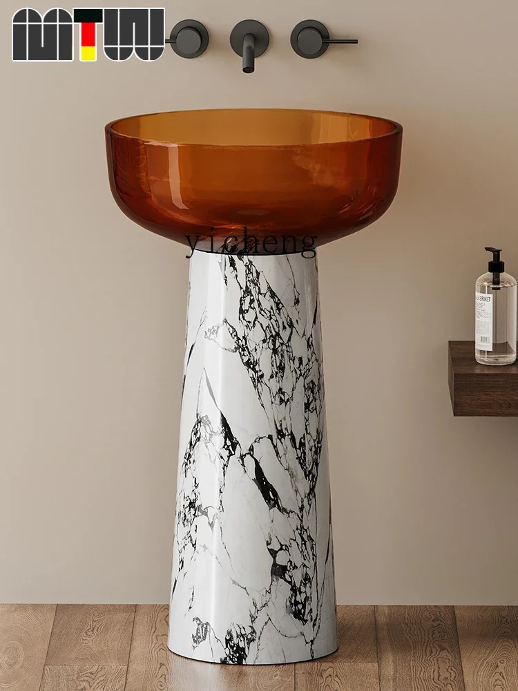 LYY Transparent Crystal Pedestal Basin Commercial B & B Villa Artistic Creative Floor Wash Basin
LYY Transparent Crystal Pedestal Basin Commercial B & B Villa Artistic Creative Floor Wash Basin