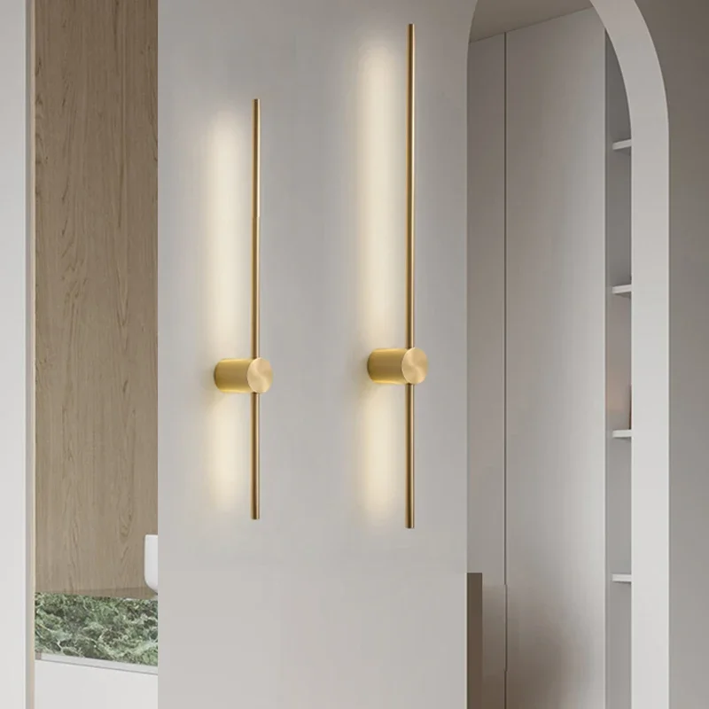 Nordic Art Design Minimalist Long Line Wall Lamps Modern Simple Living Room Home Decoration Luxury Hotel High-end Wall Light LED
Nordic Art Design Minimalist Long Line Wall Lamps Modern Simple Living Room Home Decoration Luxury Hotel High-end Wall Light LED