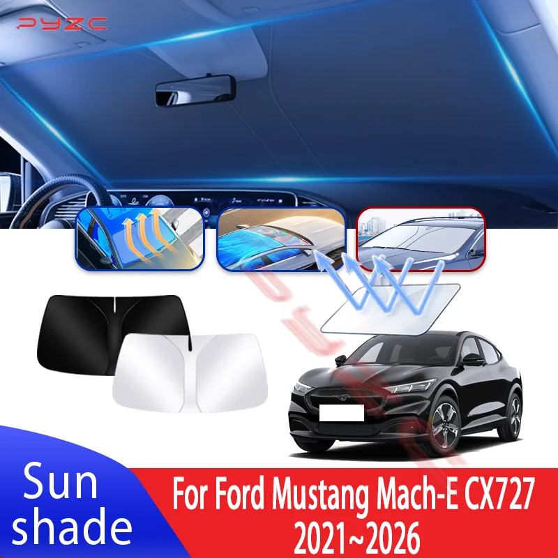 Автомобильный солнцезащитный козырек для Ford Mustang Mach-E CX727 2021 ~ 2026 2024, автомобильный солнцезащитный козырек на лобовое стекло, теплоизоляция, летние аксессуары
Автомобильный солнцезащитный козырек для Ford Mustang Mach-E CX727 2021 ~ 2026 2024, автомобильный солнцезащитный козырек на лобовое стекло, теплоизоляция, летние аксессуары
