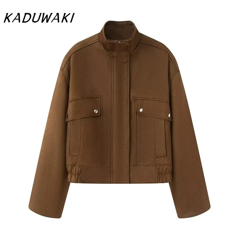 KADUWAKI Retro Suede Leather Jaet Women's Versatile Casual Motorcycle Coat Fall Long Sleeve Zipper Stand Collar Top Jacket Women
KADUWAKI Retro Suede Leather Jaet Women's Versatile Casual Motorcycle Coat Fall Long Sleeve Zipper Stand Collar Top Jacket Women