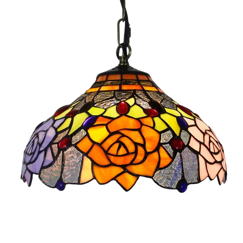 40cm American Rural Classic Rose Restaurant Bar Dessert Shop Clothing Shop Decorative Light Tiffany Stained Glass Pendant Lamp
40cm American Rural Classic Rose Restaurant Bar Dessert Shop Clothing Shop Decorative Light Tiffany Stained Glass Pendant Lamp