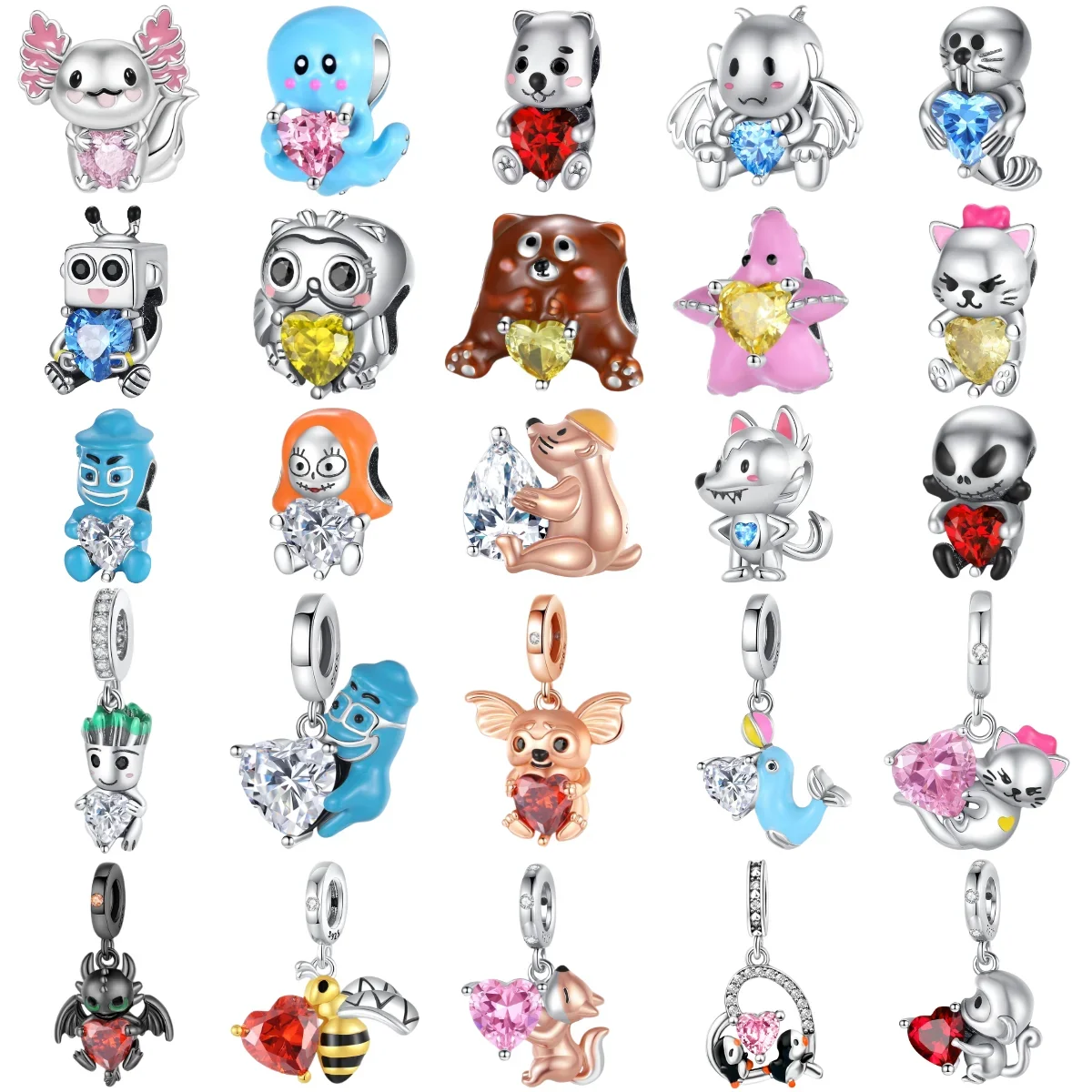 Новый стерлингового серебра 925 пробы, бусина в виде животного, кошка, волк, пчела, сова, сердце, подвески, подходят для оригинального кулона, браслета, ожерелья, сделай сам, женские ювелирные изделия 
Новый стерлингового серебра 925 пробы, бусина в виде животного, кошка, волк, пчела, сова, сердце, подвески, подходят для оригинального кулона, браслета, ожерелья, сделай сам, женские ювелирные изделия