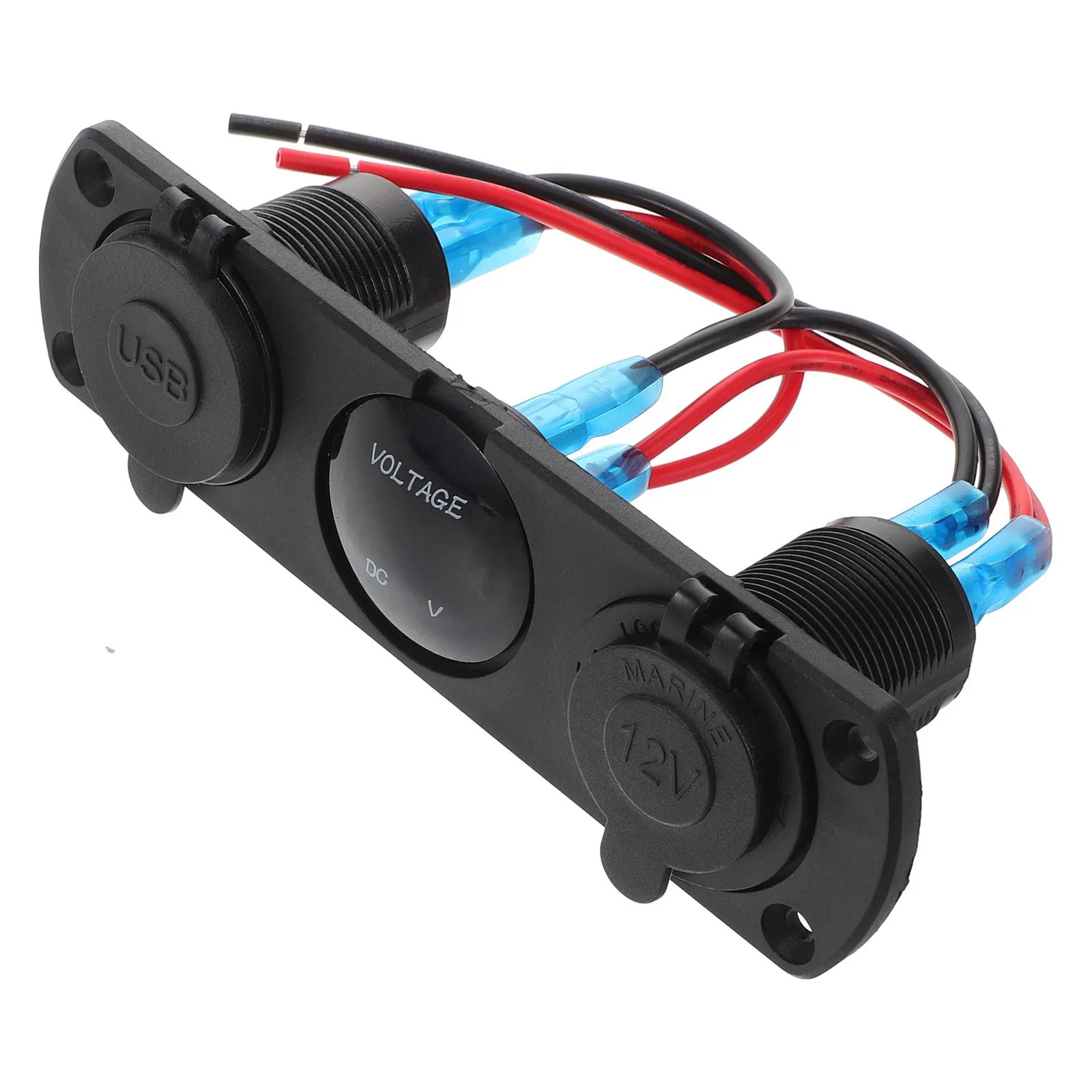 Charger Socket Panel Dual USB 12V-24V Digital Voltmeter for Car Truck Rv Boat Marine Charger Socket Power
Charger Socket Panel Dual USB 12V-24V Digital Voltmeter for Car Truck Rv Boat Marine Charger Socket Power