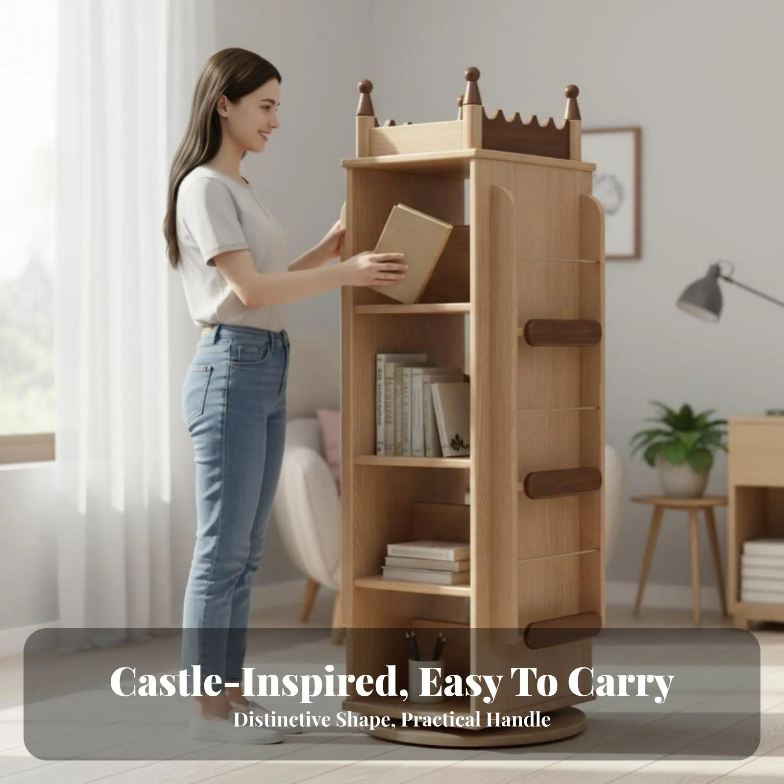 Rotating Tree book rack Space-Saving Storage Furniture Large Capacity for Parents, Study Room
Rotating Tree book rack Space-Saving Storage Furniture Large Capacity for Parents, Study Room