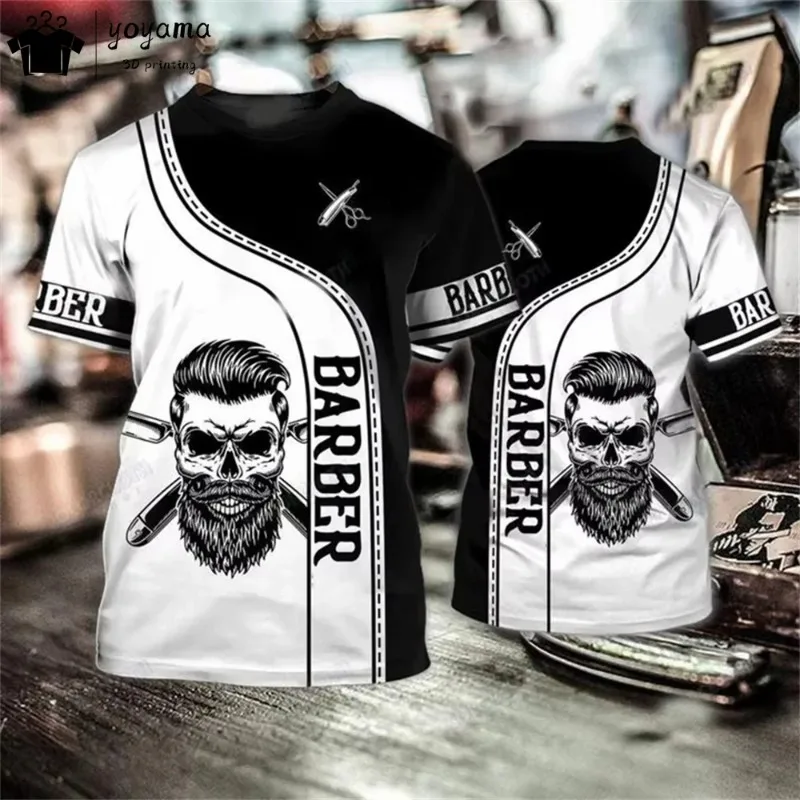 Barber T shirt Men Haircut Tool Graphic T shirts Tops Summer Short Sleeve Tee Oversized T-shirt 3D Print Fashion Men's Clothing
Barber T shirt Men Haircut Tool Graphic T shirts Tops Summer Short Sleeve Tee Oversized T-shirt 3D Print Fashion Men's Clothing