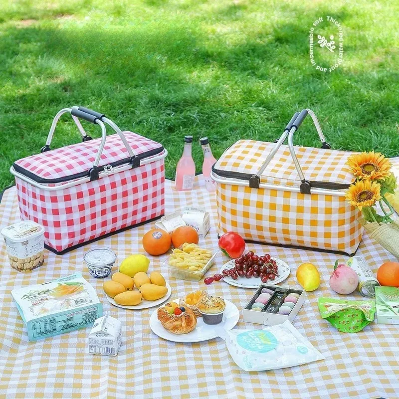 Outdoor Camping Folding Picnic Basket Insulation Bag Handheld Aluminum Foil Bag Suitable for Barbecue Camping Travel Outdoor Bag
Outdoor Camping Folding Picnic Basket Insulation Bag Handheld Aluminum Foil Bag Suitable for Barbecue Camping Travel Outdoor Bag