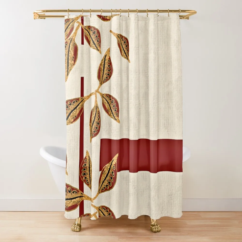 Minimal Red and Gold Neutral Seed Pods Leaves Nature Print Shower Curtain Bathroom For Shower Shower Set Curtain
Minimal Red and Gold Neutral Seed Pods Leaves Nature Print Shower Curtain Bathroom For Shower Shower Set Curtain