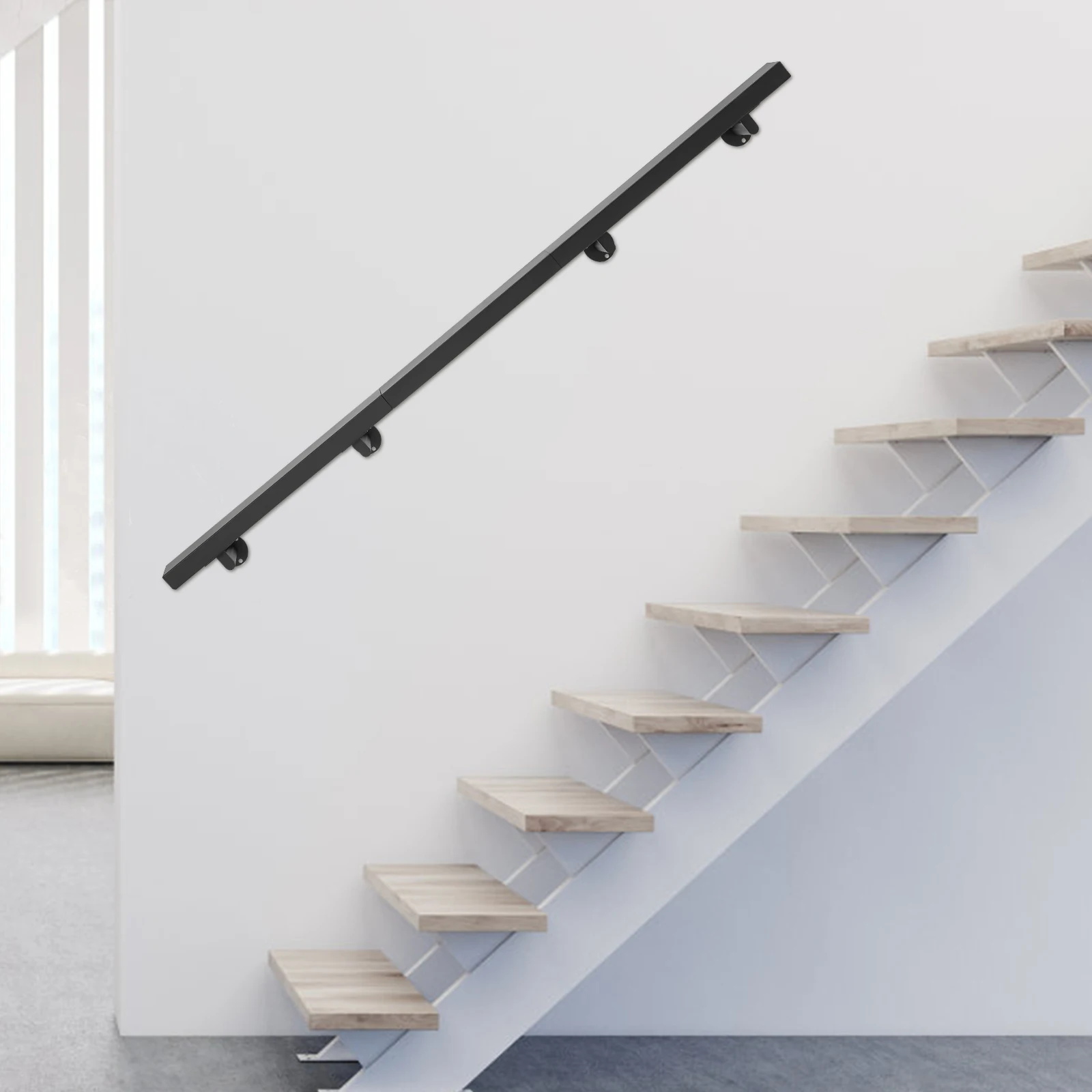 Black Stainless Steel 6 Feet Rectangular Stair Handrail Load 200 Pounds Wall Railing Anti-skid Guardrail
Black Stainless Steel 6 Feet Rectangular Stair Handrail Load 200 Pounds Wall Railing Anti-skid Guardrail