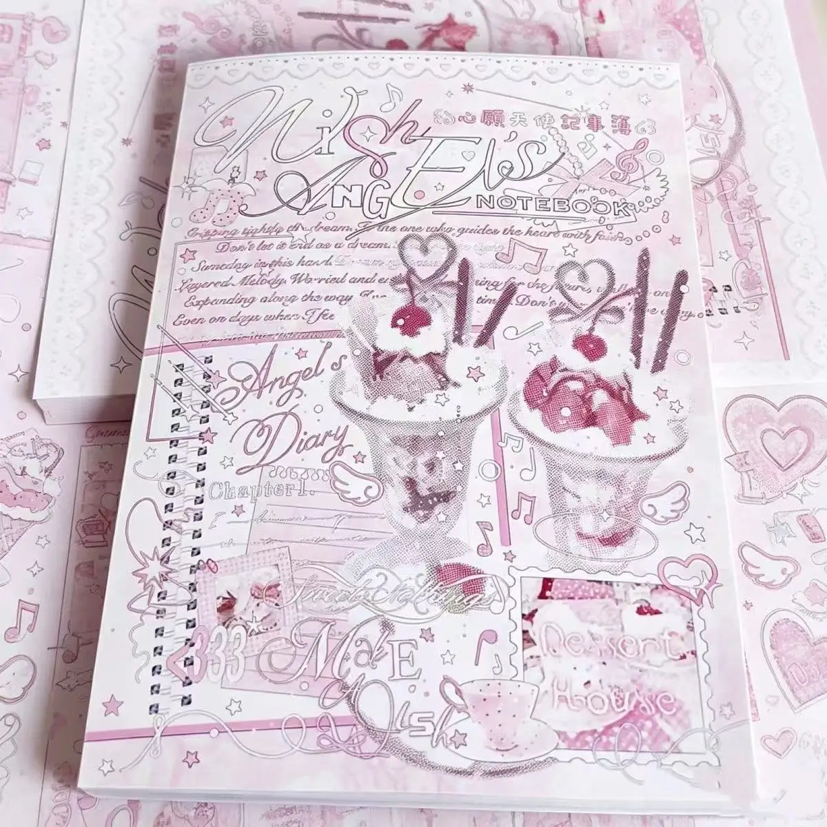 New Pink Color Wish Angel Sticker Book Text Sticker Material Ins High-value Hand Account Diy Collage Decoration Material Gift
New Pink Color Wish Angel Sticker Book Text Sticker Material Ins High-value Hand Account Diy Collage Decoration Material Gift