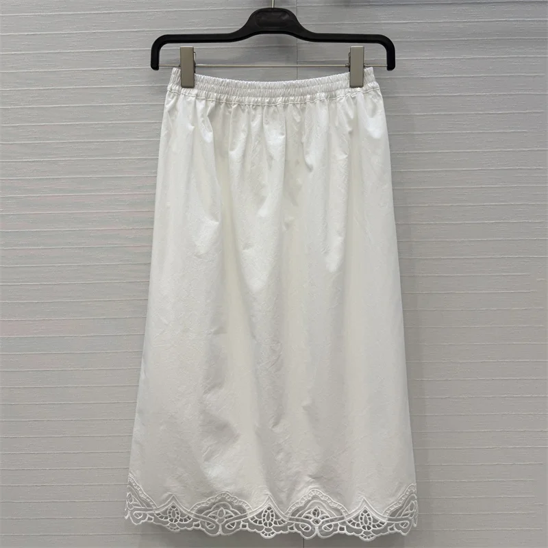 Women's skirt New high waisted slim fit long dress for spring 2026 lace embroidered hollow women's half skirt pure cotton skirt
Women's skirt New high waisted slim fit long dress for spring 2026 lace embroidered hollow women's half skirt pure cotton skirt