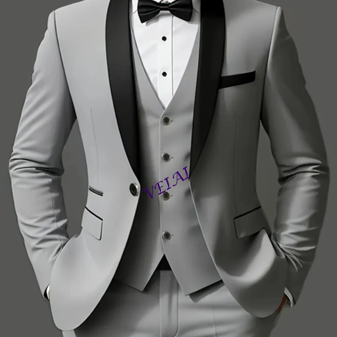 CustomizedBlack Men Autumn Wedding Party Three Pieces Set Large Size Male Blazer Coat Pants and Vest Fashion Slim Fit Suit
CustomizedBlack Men Autumn Wedding Party Three Pieces Set Large Size Male Blazer Coat Pants and Vest Fashion Slim Fit Suit