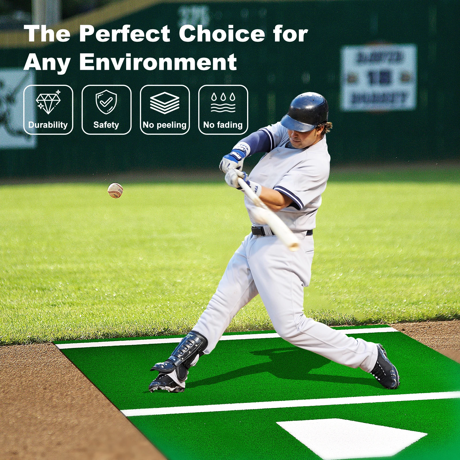 10x3.8 Ft Anti-Slip Batting Mat for Baseball, Turf Practice Mat with Home Plate – Heavy Duty Hitting Mat for Softball Training
10x3.8 Ft Anti-Slip Batting Mat for Baseball, Turf Practice Mat with Home Plate – Heavy Duty Hitting Mat for Softball Training