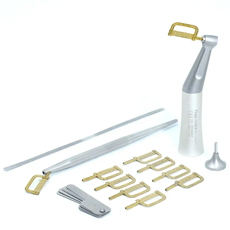 4:1 reduction contra angle Orthodontic den tal Handpiece IPR system reciprocating Interproximal stripping
4:1 reduction contra angle Orthodontic den tal Handpiece IPR system reciprocating Interproximal stripping