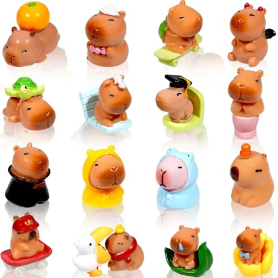 26pcs Miniature Capybara Figurines Mini Resin Capybara for DIY Fairy Garden Decoration Moss Landscape Home House Birthday Party
26pcs Miniature Capybara Figurines Mini Resin Capybara for DIY Fairy Garden Decoration Moss Landscape Home House Birthday Party