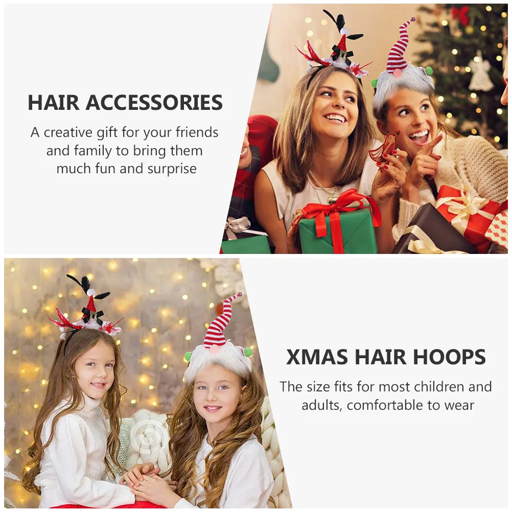2Pcs Xmas Hair Bands Lovely Headdresses Christmas Party Decorations Nonfading Comfortable Holiday Hair Accessories
2Pcs Xmas Hair Bands Lovely Headdresses Christmas Party Decorations Nonfading Comfortable Holiday Hair Accessories