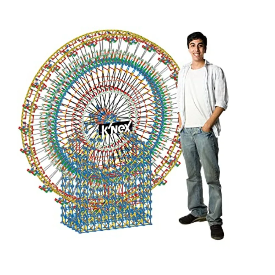 Thrill Rides 6-Foot Ferris Wheel STEM building set for ages 16+, plastic, red and gray, motorized rotation and modular assembly
Thrill Rides 6-Foot Ferris Wheel STEM building set for ages 16+, plastic, red and gray, motorized rotation and modular assembly