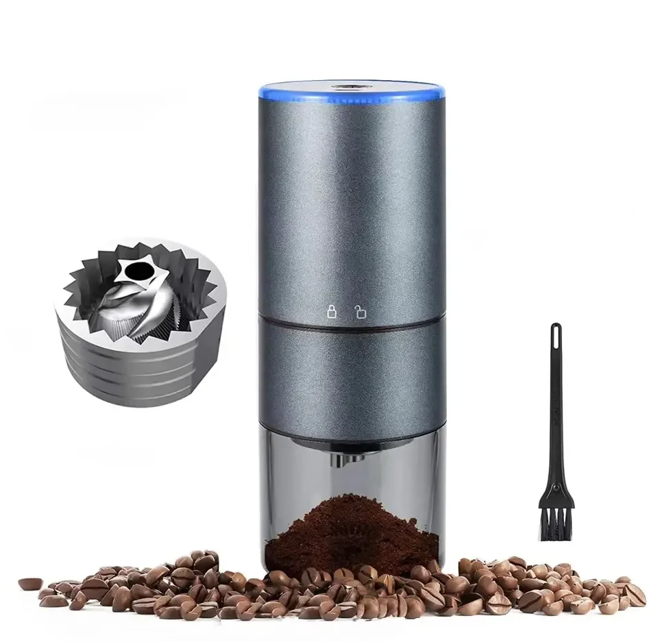 Small Automatic Burr Coffee Bean Grinder USB Rechargeable Portable Coffee Grinder for Espresso Drip Pour Over French Press
Small Automatic Burr Coffee Bean Grinder USB Rechargeable Portable Coffee Grinder for Espresso Drip Pour Over French Press