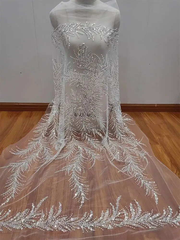 Classic 3D Sequins Nail Beads Lace Fabric Wedding Dress Mesh Fabric DIY Lace Fabric Clothing Accessories
Classic 3D Sequins Nail Beads Lace Fabric Wedding Dress Mesh Fabric DIY Lace Fabric Clothing Accessories