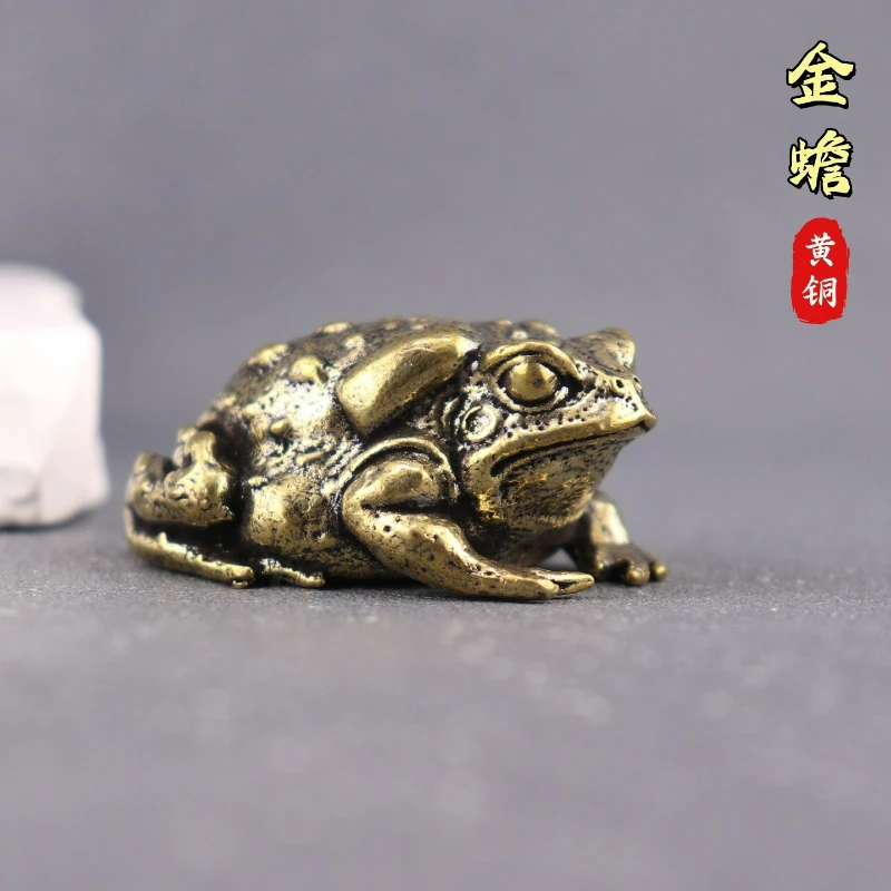 Creative Brass Solid Retro Golden Toad Home Decoration Office Tea Pet Desktop Small Ornament Gift
Creative Brass Solid Retro Golden Toad Home Decoration Office Tea Pet Desktop Small Ornament Gift