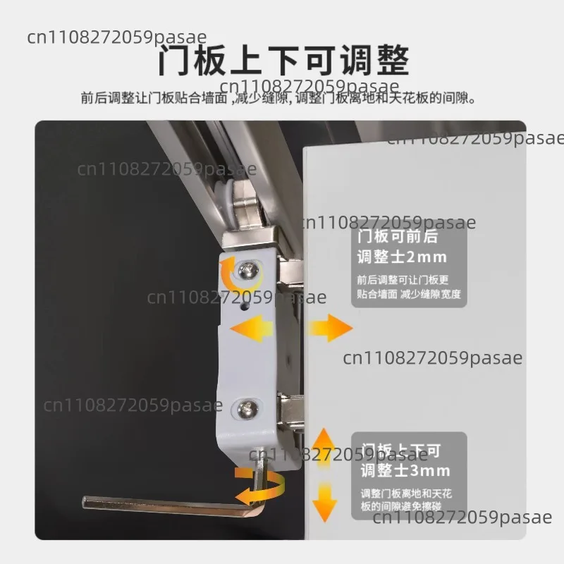 Aluminum Alloy Folding Door with No Bottom Track, Suspended Rollers, Wardrobe Door, Walk-in Closet, Top-Mounted, Anti-Slip
Aluminum Alloy Folding Door with No Bottom Track, Suspended Rollers, Wardrobe Door, Walk-in Closet, Top-Mounted, Anti-Slip