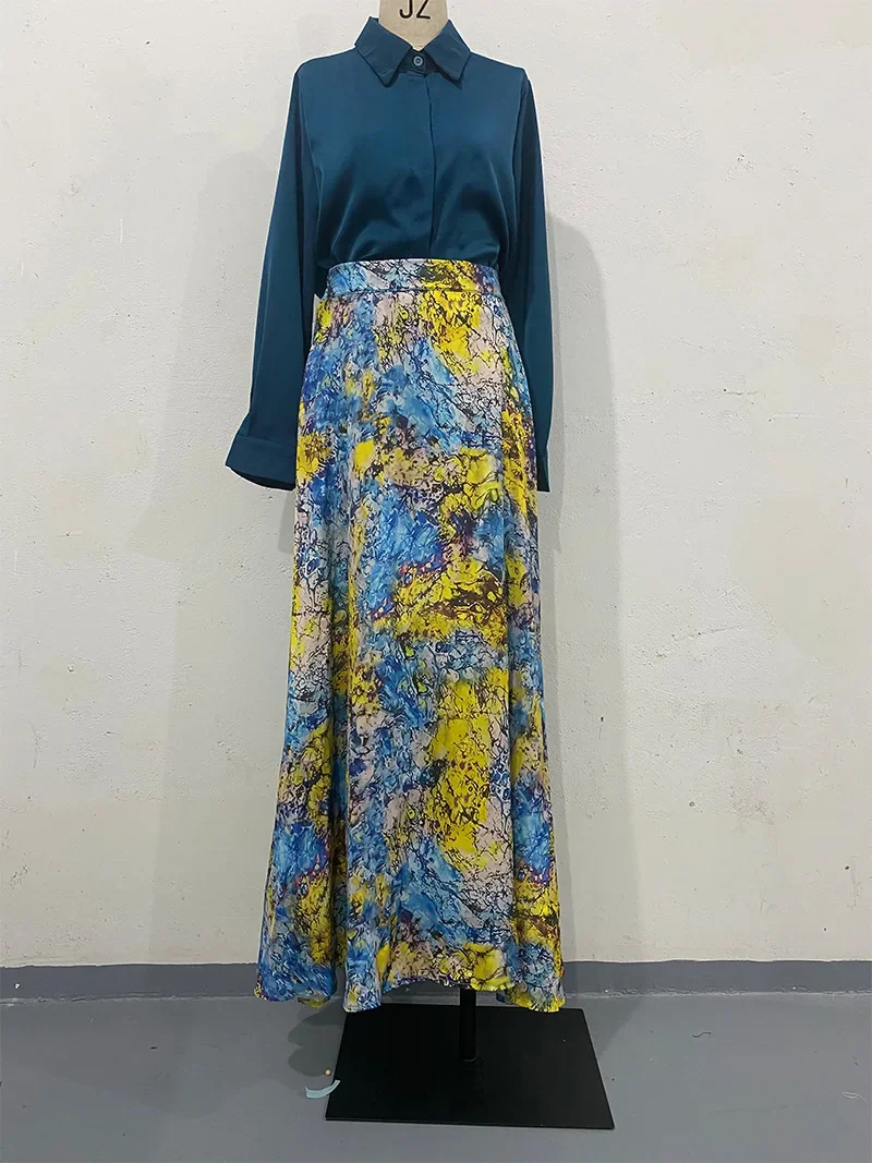 Two Pieces Sets Muslim Women Print Dress Shirt Suits Jalabiya Turkey Arab Dresses Morocco Dubai Abayas Kaftan Islam Vestidos
Two Pieces Sets Muslim Women Print Dress Shirt Suits Jalabiya Turkey Arab Dresses Morocco Dubai Abayas Kaftan Islam Vestidos