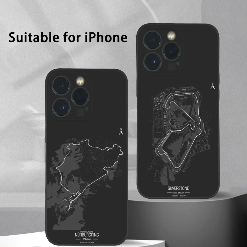 F1 Race Circuits Phone Case For iPhone 16 15 14 13 Pro Max Plus Mini Frosted Soft Shell Funda
F1 Race Circuits Phone Case For iPhone 16 15 14 13 Pro Max Plus Mini Frosted Soft Shell Funda
