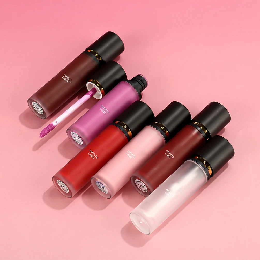 6ml Private Labe Lipgloss Custom Bulk Black Cap Shrink Round Tube Gloss Matte Lips Glaze Glossy Non-stick Cup Pigment Makeup
6ml Private Labe Lipgloss Custom Bulk Black Cap Shrink Round Tube Gloss Matte Lips Glaze Glossy Non-stick Cup Pigment Makeup