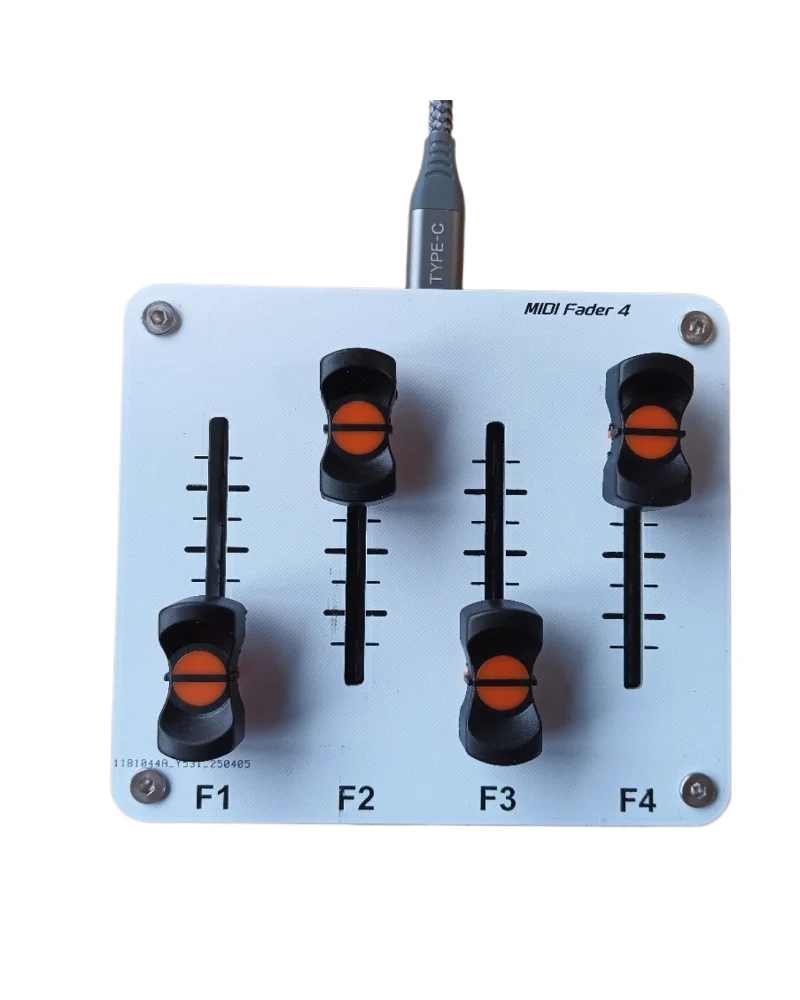 4-канальный MIDI-шалка 42 мм Фейдер Пользовательская информация CC USB-интерфейс Музыкальное программное обеспечение Контроллер Type-c
4-канальный MIDI-шалка 42 мм Фейдер Пользовательская информация CC USB-интерфейс Музыкальное программное обеспечение Контроллер Type-c