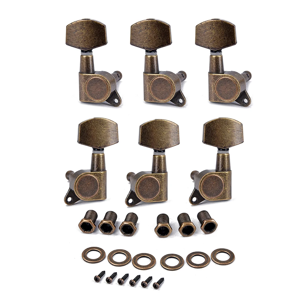 6pcs 6 Bronze Guitar Machine Heads Tuners with Heavy for Accurate String Tuning Pegs Ukulele Parts Accessories
6pcs 6 Bronze Guitar Machine Heads Tuners with Heavy for Accurate String Tuning Pegs Ukulele Parts Accessories