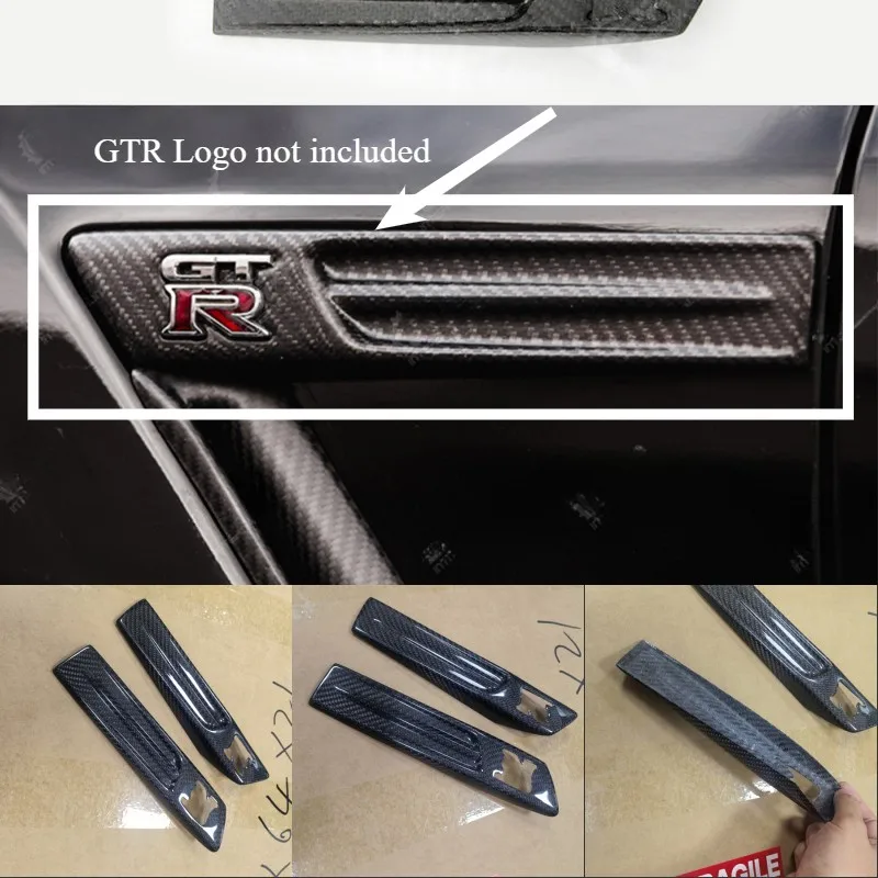 For Nissan R35 GTR 09-16 Dry Carbon Front Fender Side EMBLEM Stick Cover 2pcs
For Nissan R35 GTR 09-16 Dry Carbon Front Fender Side EMBLEM Stick Cover 2pcs