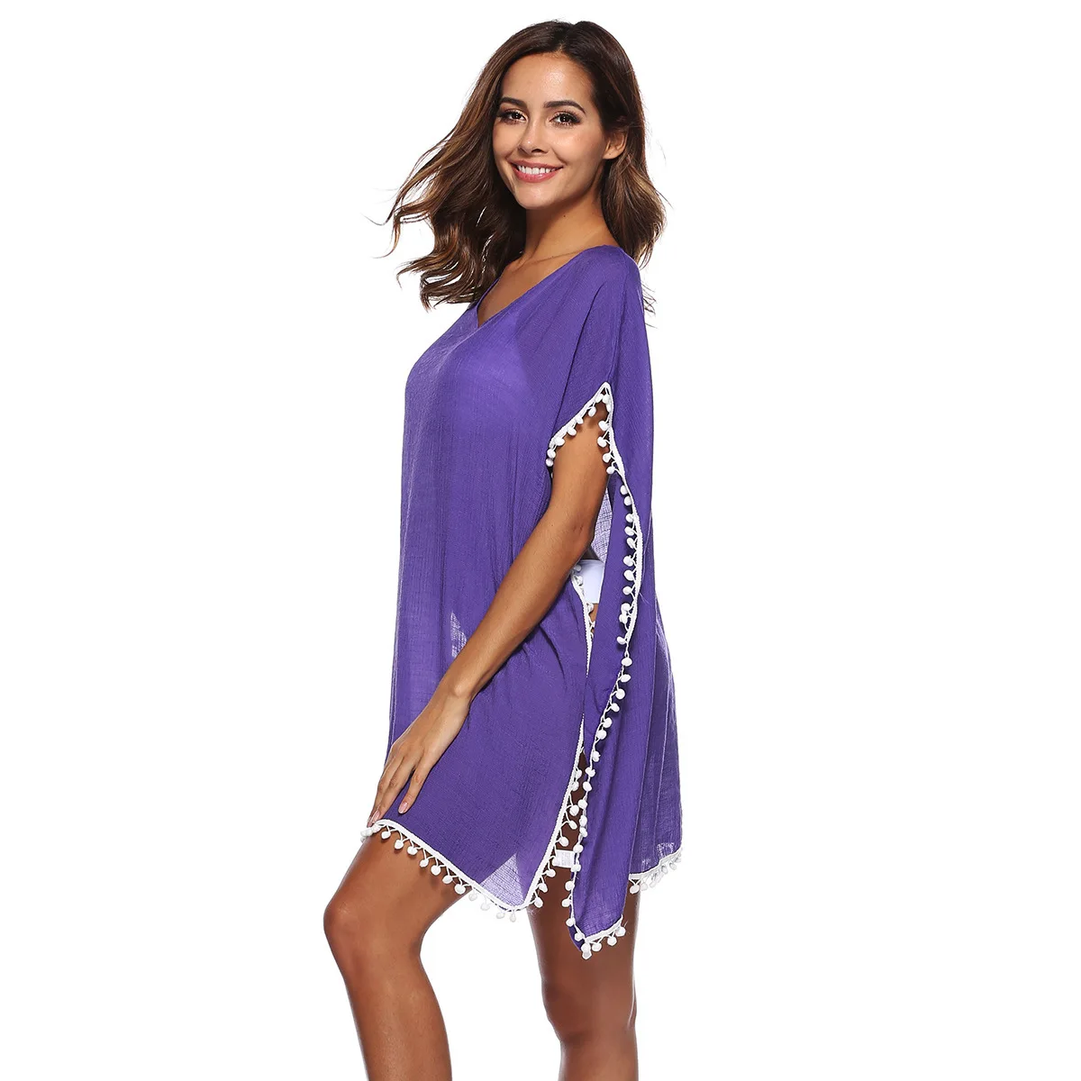 Пляжный новый бикини с открытой крышкой, вязаный солнцезащитный костюм 
Пляжный новый бикини с открытой крышкой, вязаный солнцезащитный костюм